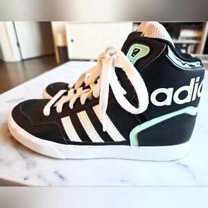 Adidas Originals Extaball, Black + Mint + White, Women's Size 6.5